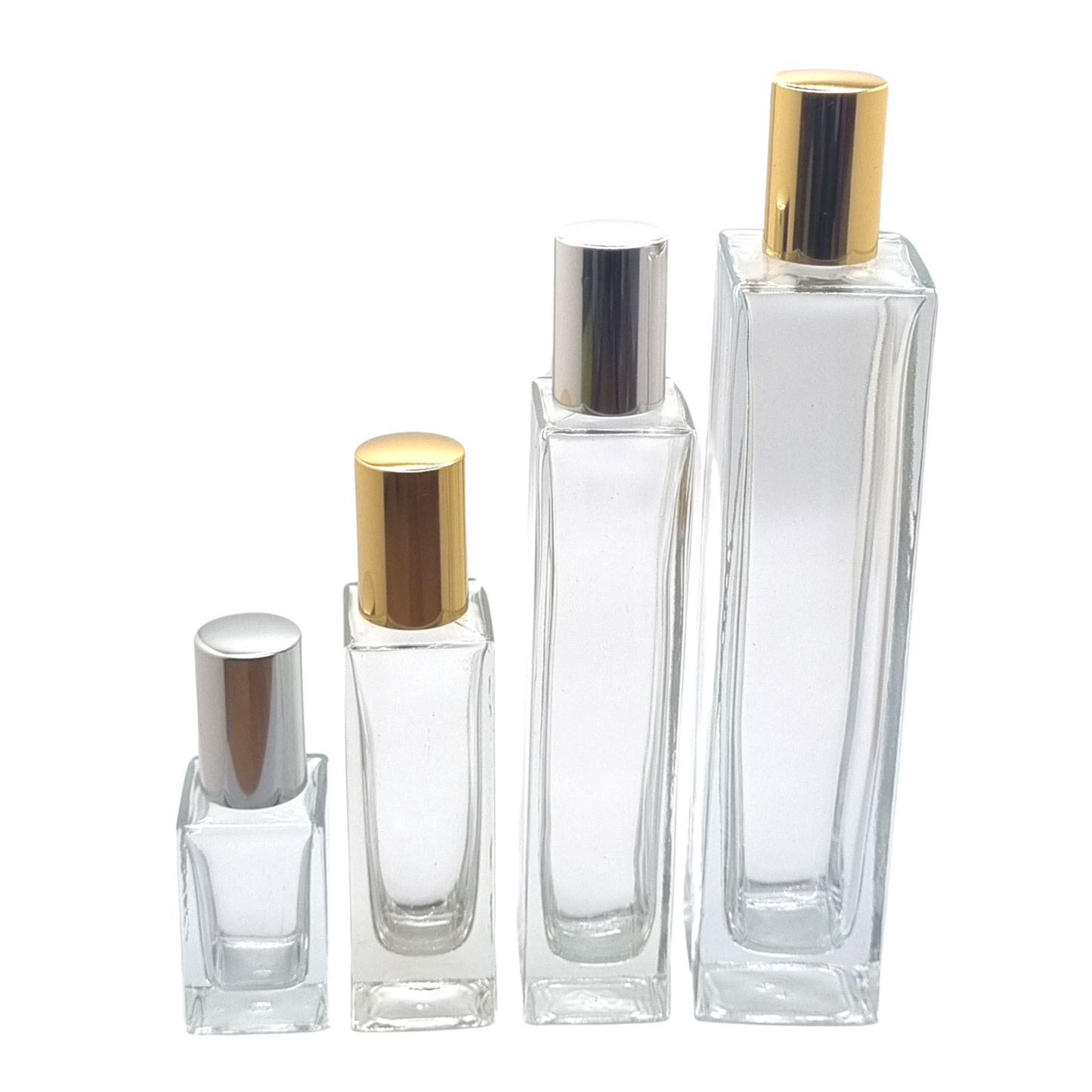 100ml Klee Clear Square Glass Bottle