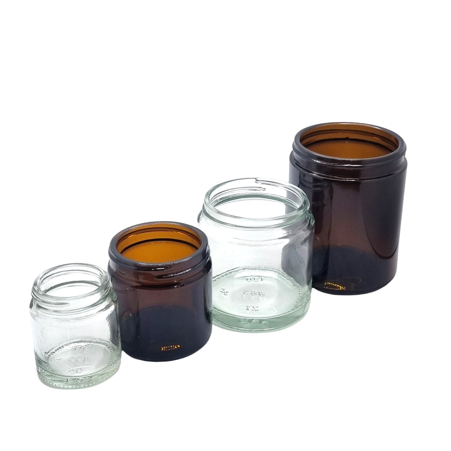 180ml Ointment Amber Round Glass Jar