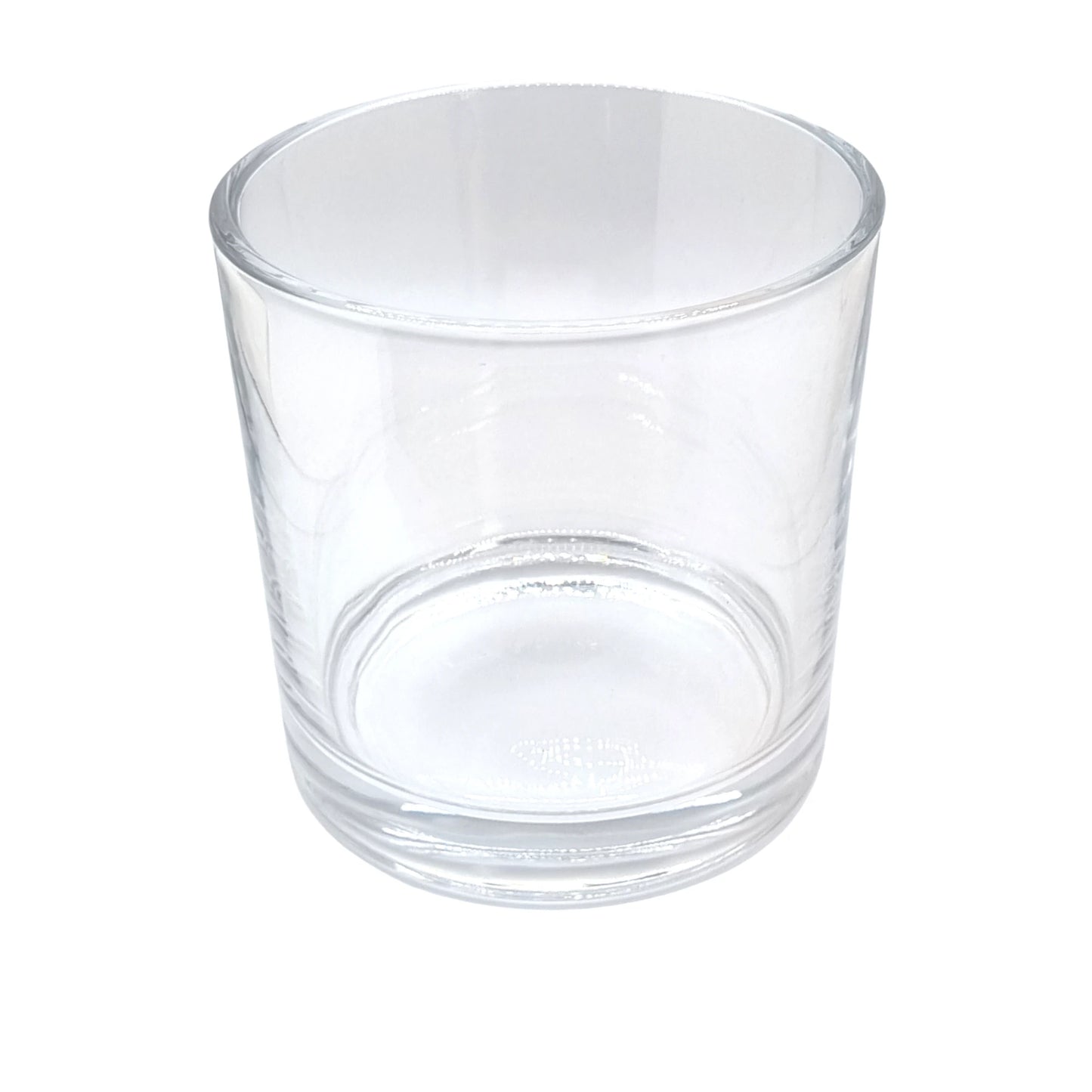 100cl Tank Clear Round Candle Glass