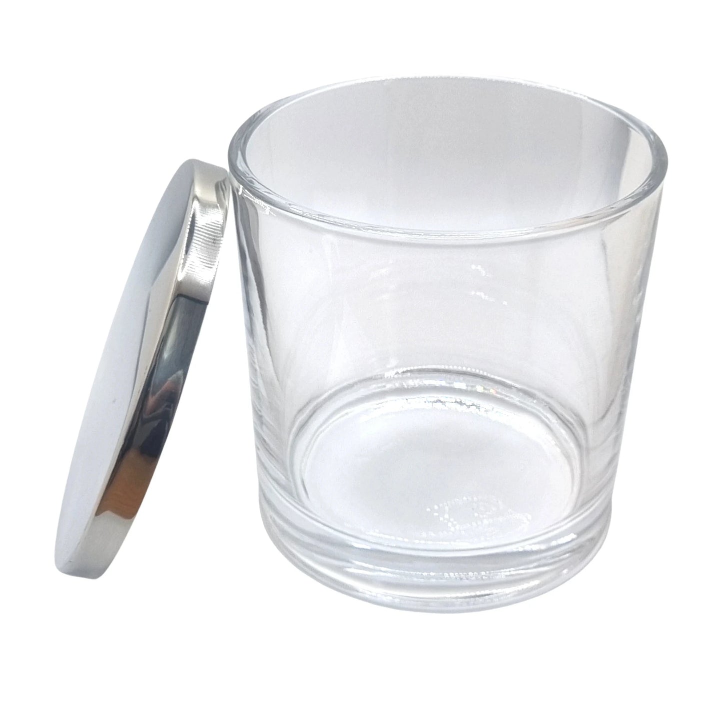 100cl Tank Clear Round Candle Glass