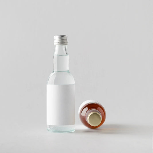 Glass spirit bottle