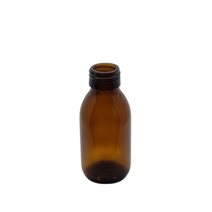 100ml Amber Alpha Glass Bottle
