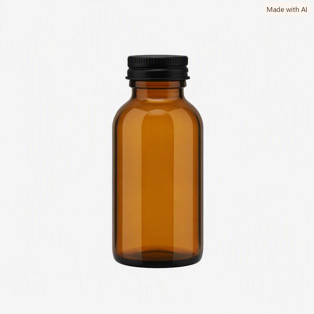 100ml Amber Boston Bottle