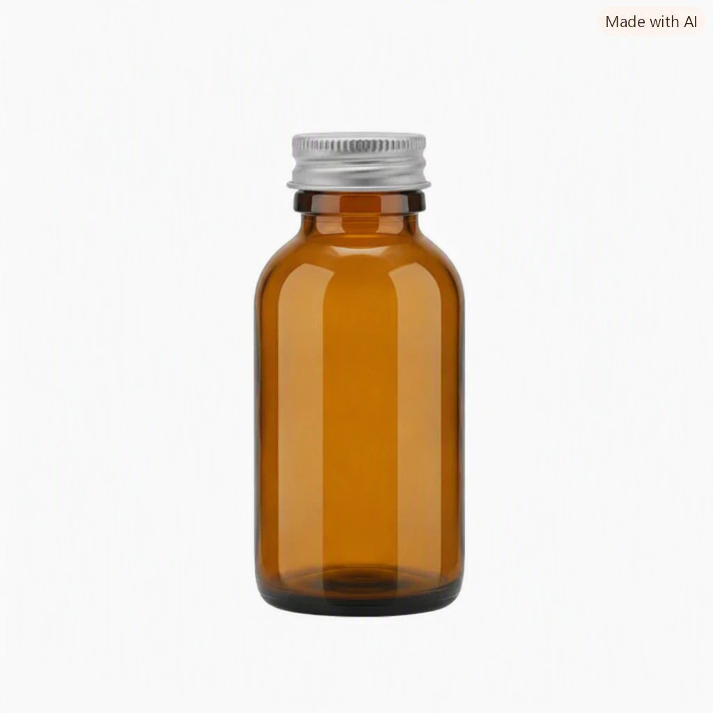 100ml Amber Boston Bottle
