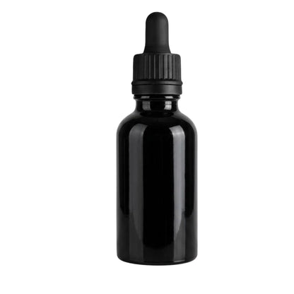 100ml Black Round Glass Dropper Bottle
