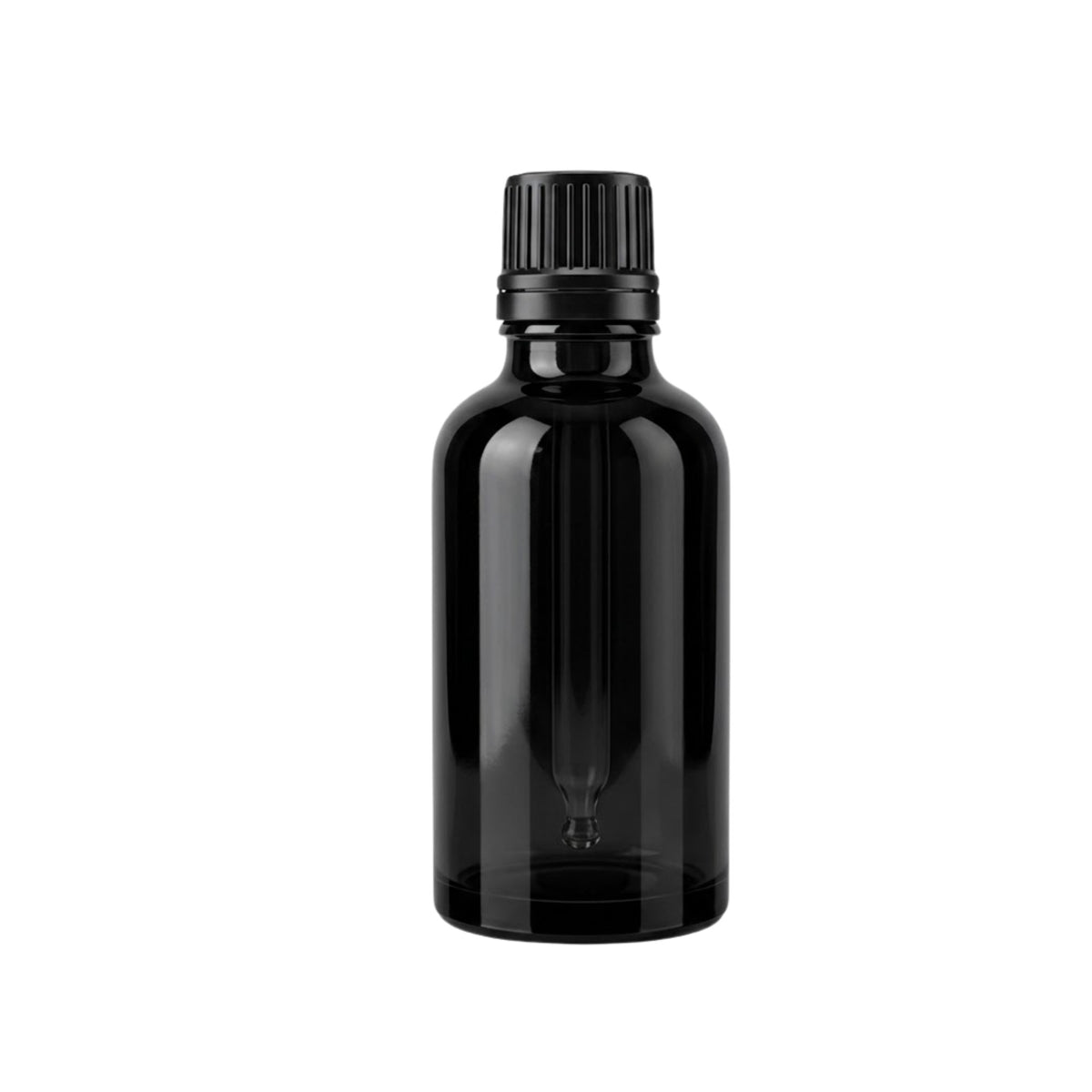 100ml Black Round Glass Dropper Bottle