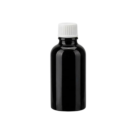 100ml Black Round Glass Dropper Bottle