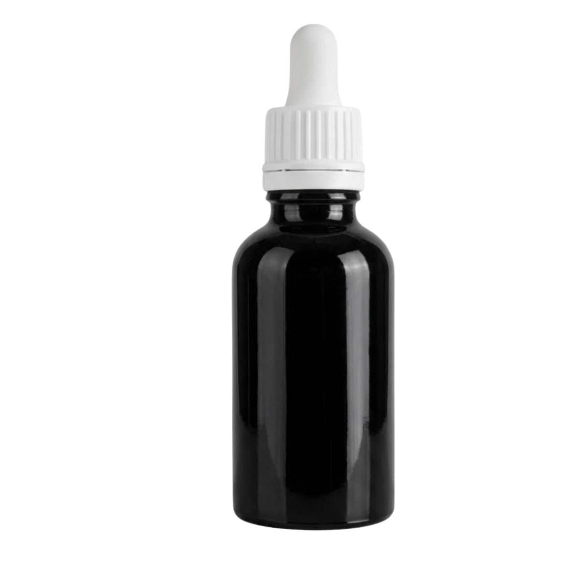 100ml Black Round Glass Dropper Bottle