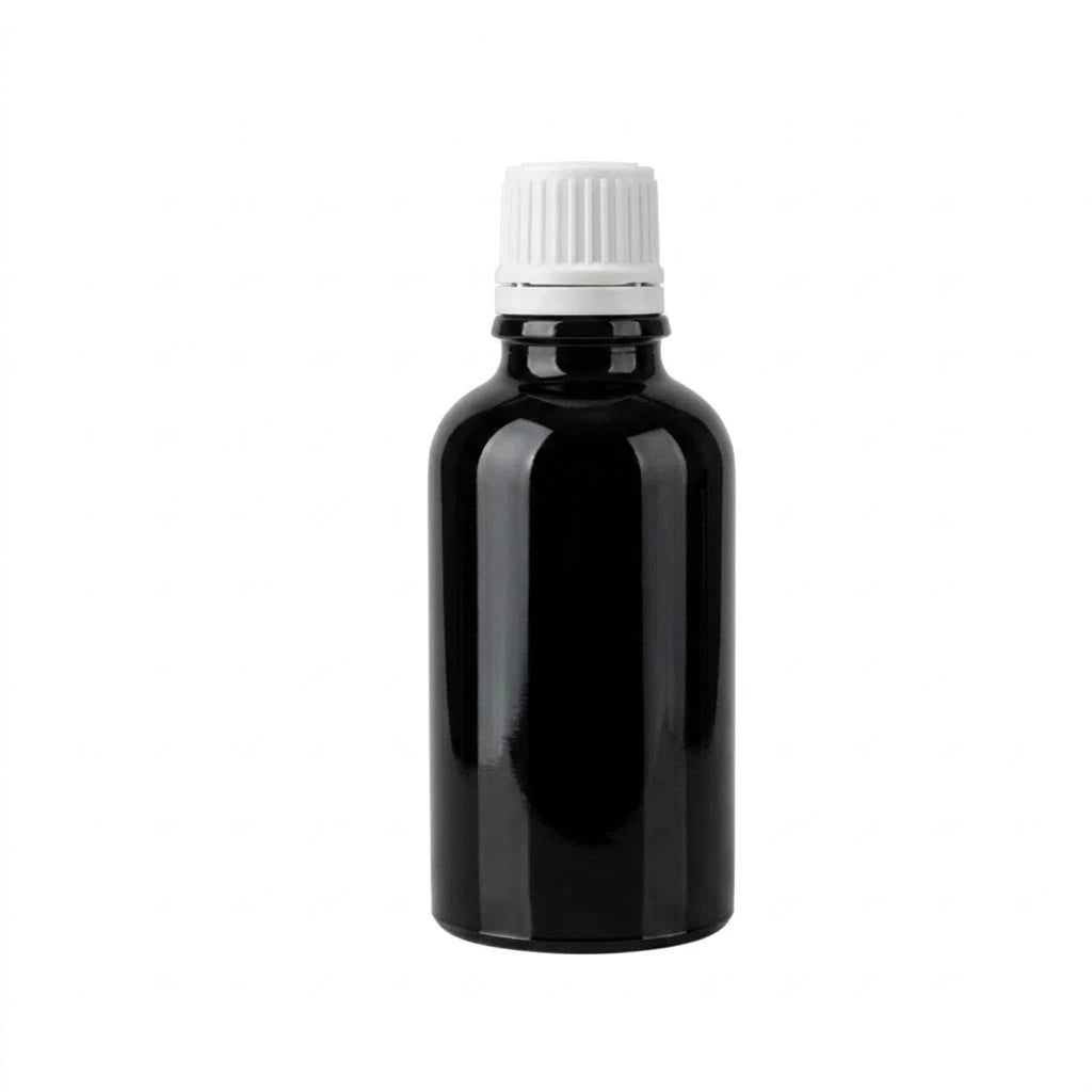 100ml Black Round Glass Dropper Bottle