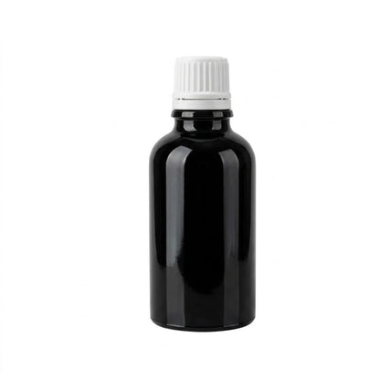 100ml Black Round Glass Dropper Bottle