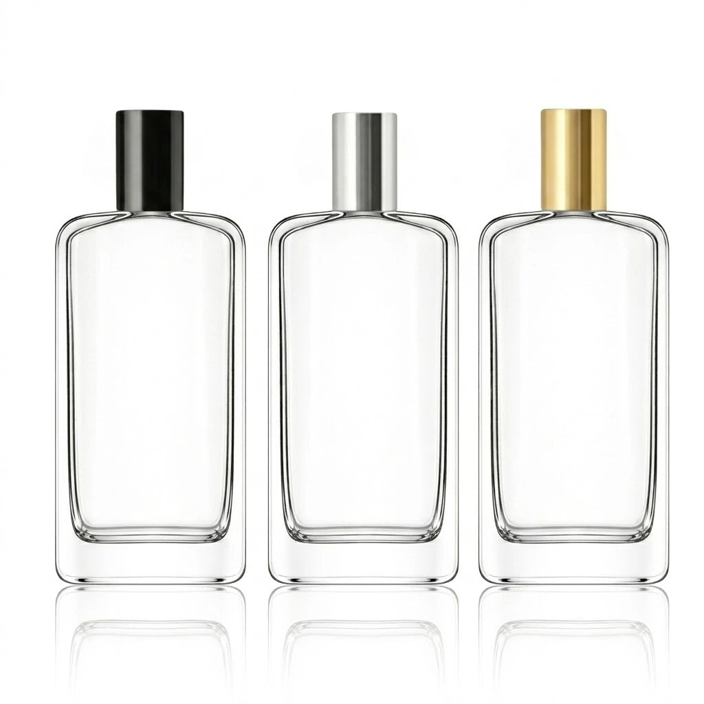 100ml Dali Clear Rectangle Glass Bottle