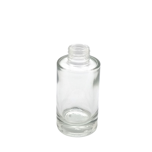 100ml Tall Lotus Clear Round Glass Diffuser Bottle
