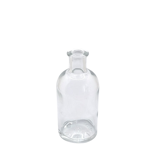 100ml Vecchia Clear Round Glass Bottle