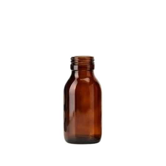 100ml Amber Alpha Glass Bottle