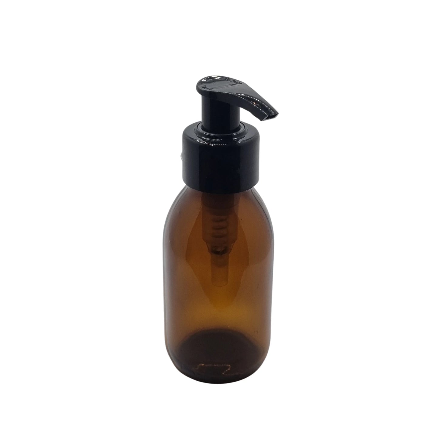 100ml Alpha/Sirop Amber Round Glass Bottle