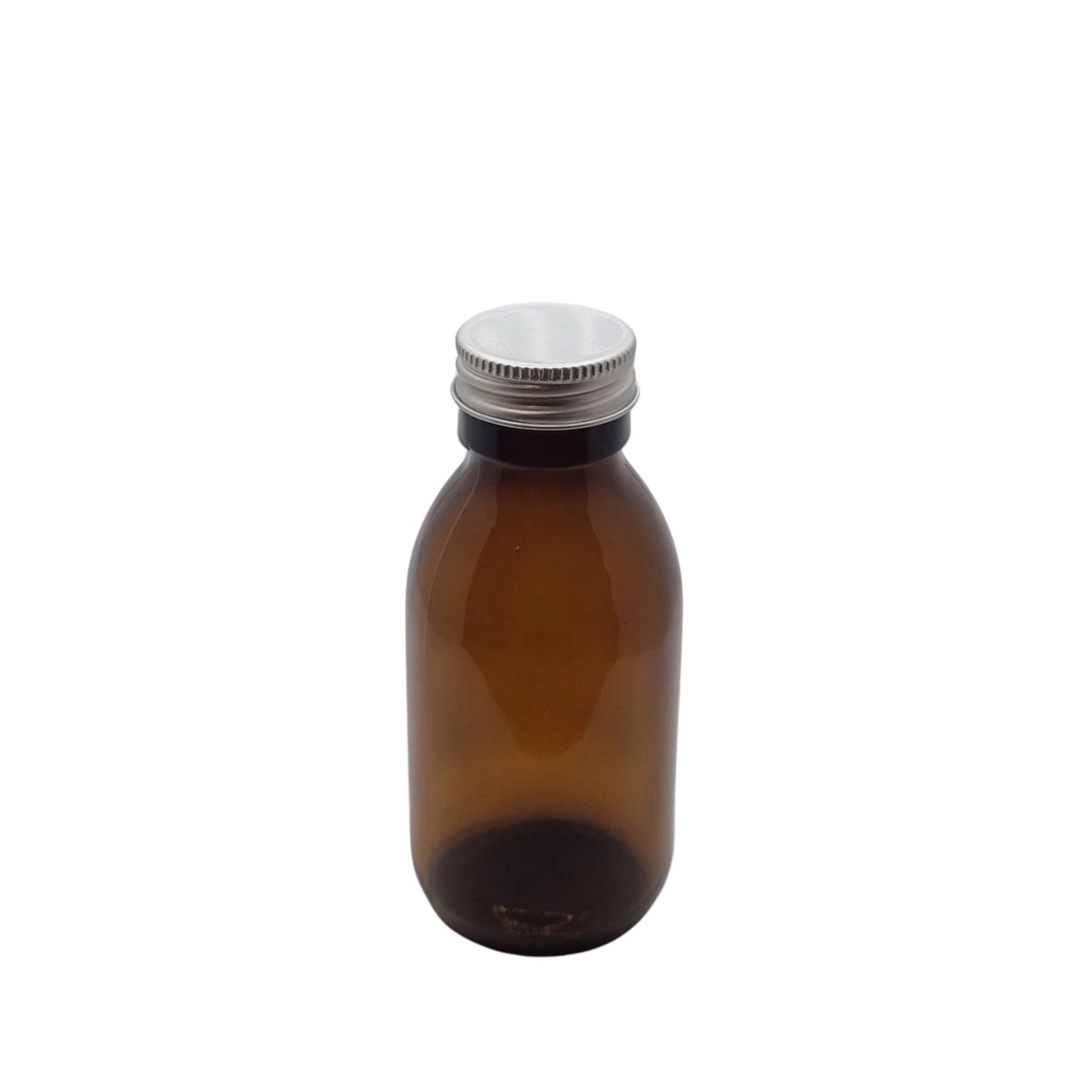 100ml Alpha/Sirop Amber Round Glass Bottle