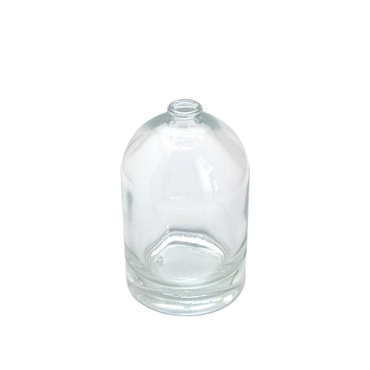 100ml Bazille Clear Round Glass Bottle