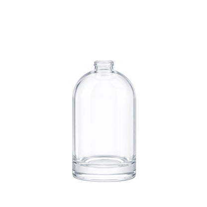 100ml Bazille Clear Round Glass Bottle