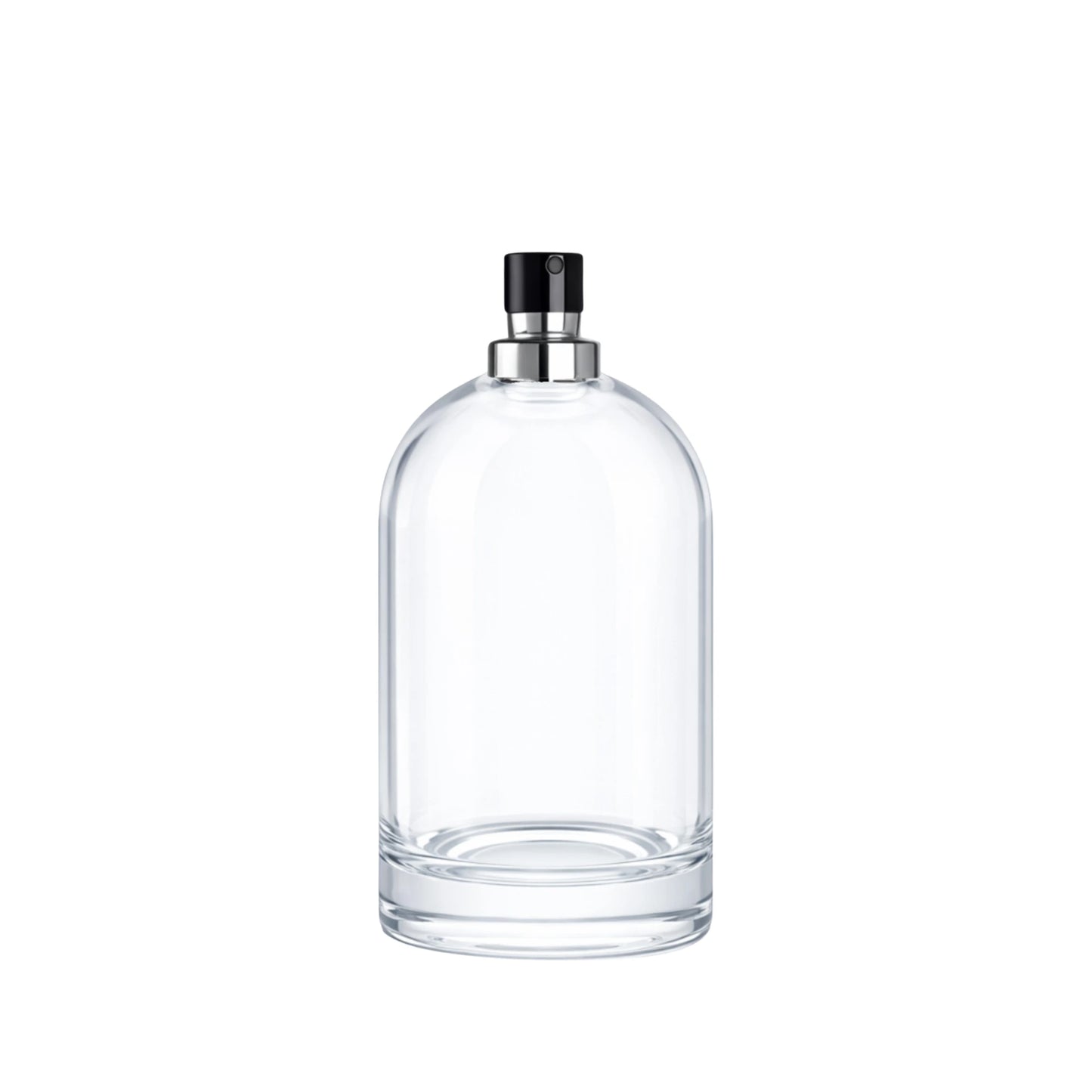 100ml Bazille Clear Round Glass Bottle
