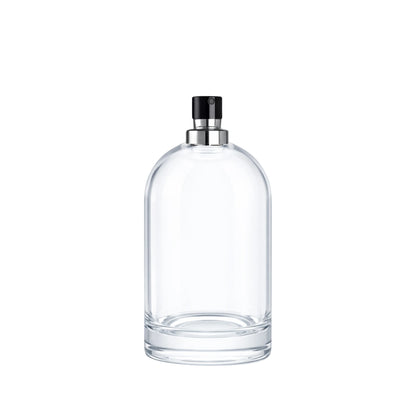 100ml Bazille Clear Round Glass Bottle