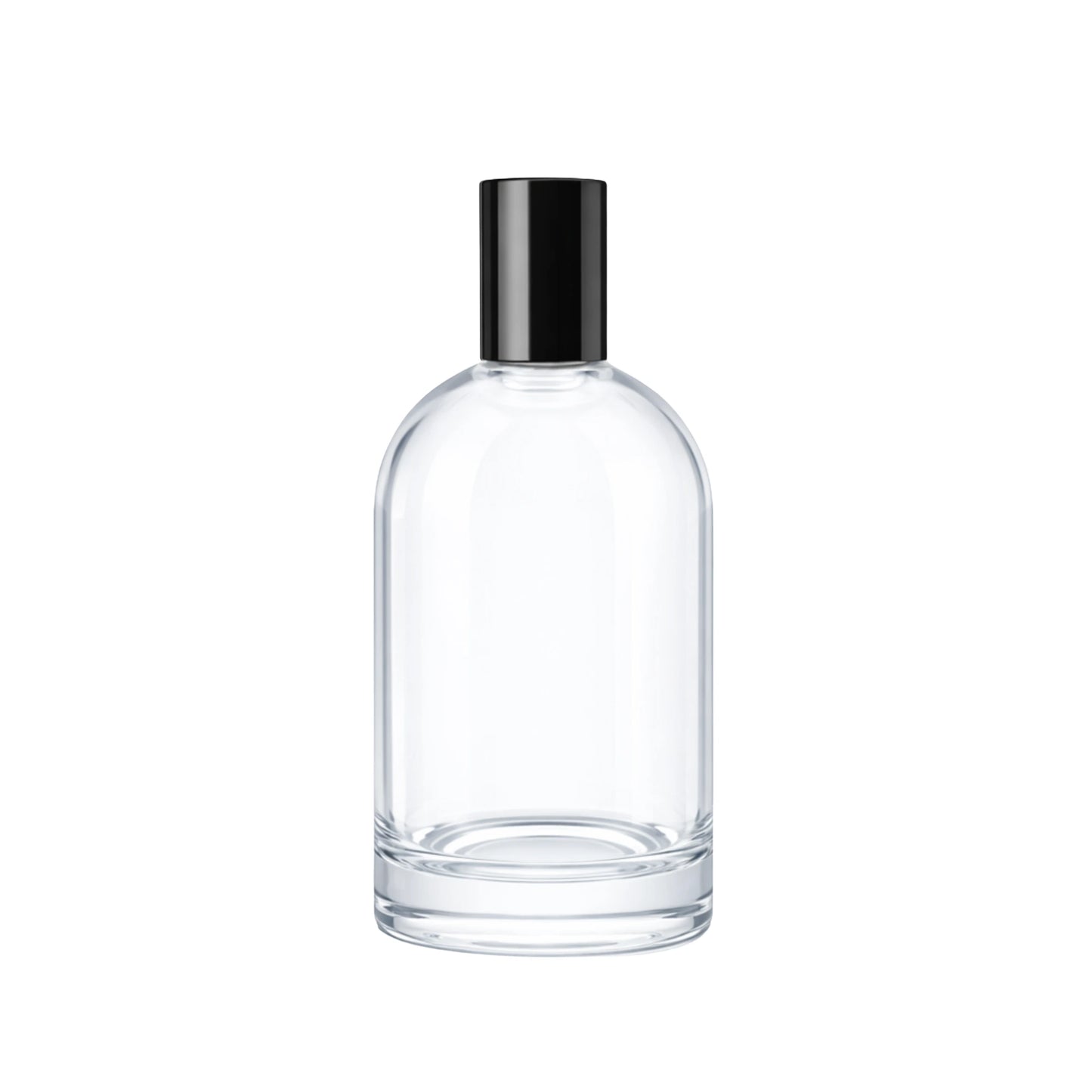 100ml Bazille Clear Round Glass Bottle
