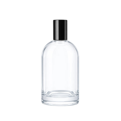 100ml Bazille Clear Round Glass Bottle