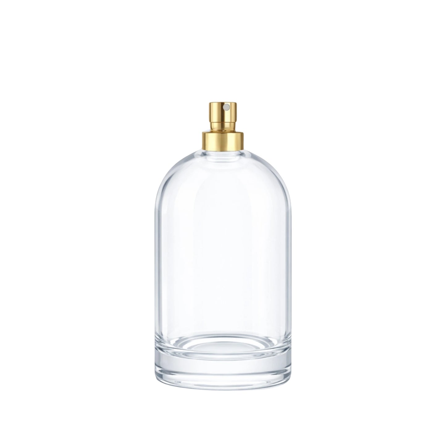100ml Bazille Clear Round Glass Bottle