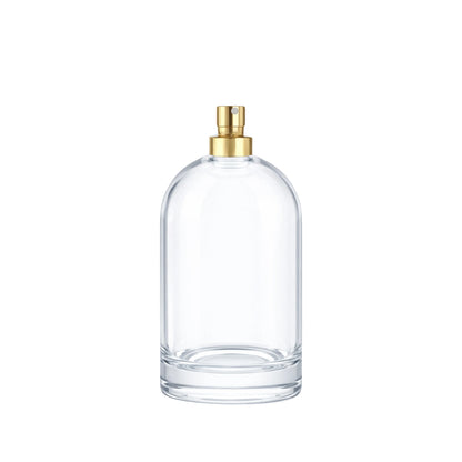100ml Bazille Clear Round Glass Bottle