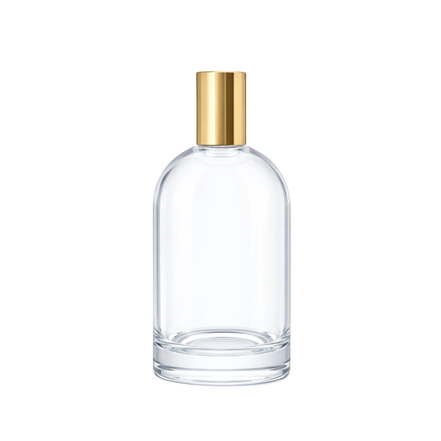 100ml Bazille Clear Round Glass Bottle