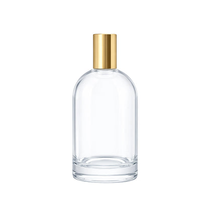 100ml Bazille Clear Round Glass Bottle