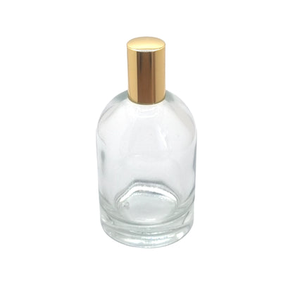 100ml Bazille Clear Round Glass Bottle