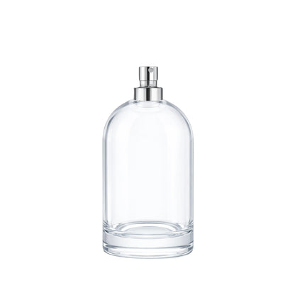 100ml Bazille Clear Round Glass Bottle