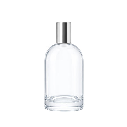 50ml Bazille glass bottle with silver over cap