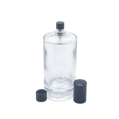 100ml Charlotte Clear Round Glass Bottle