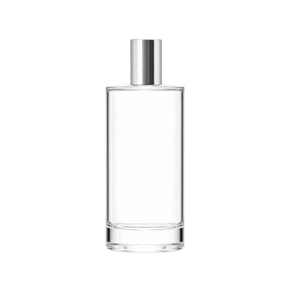 Charlotte glass bottle with silver cap