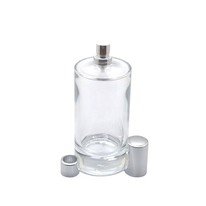 100ml Charlotte Clear Round Glass Bottle