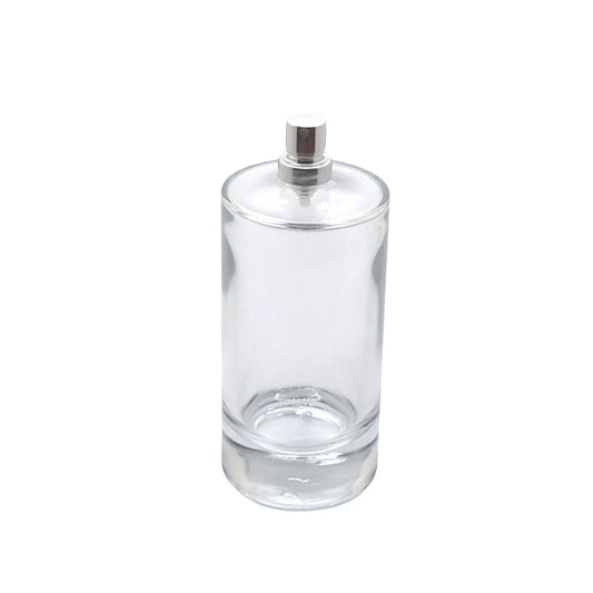 100ml Charlotte Clear Round Glass Bottle