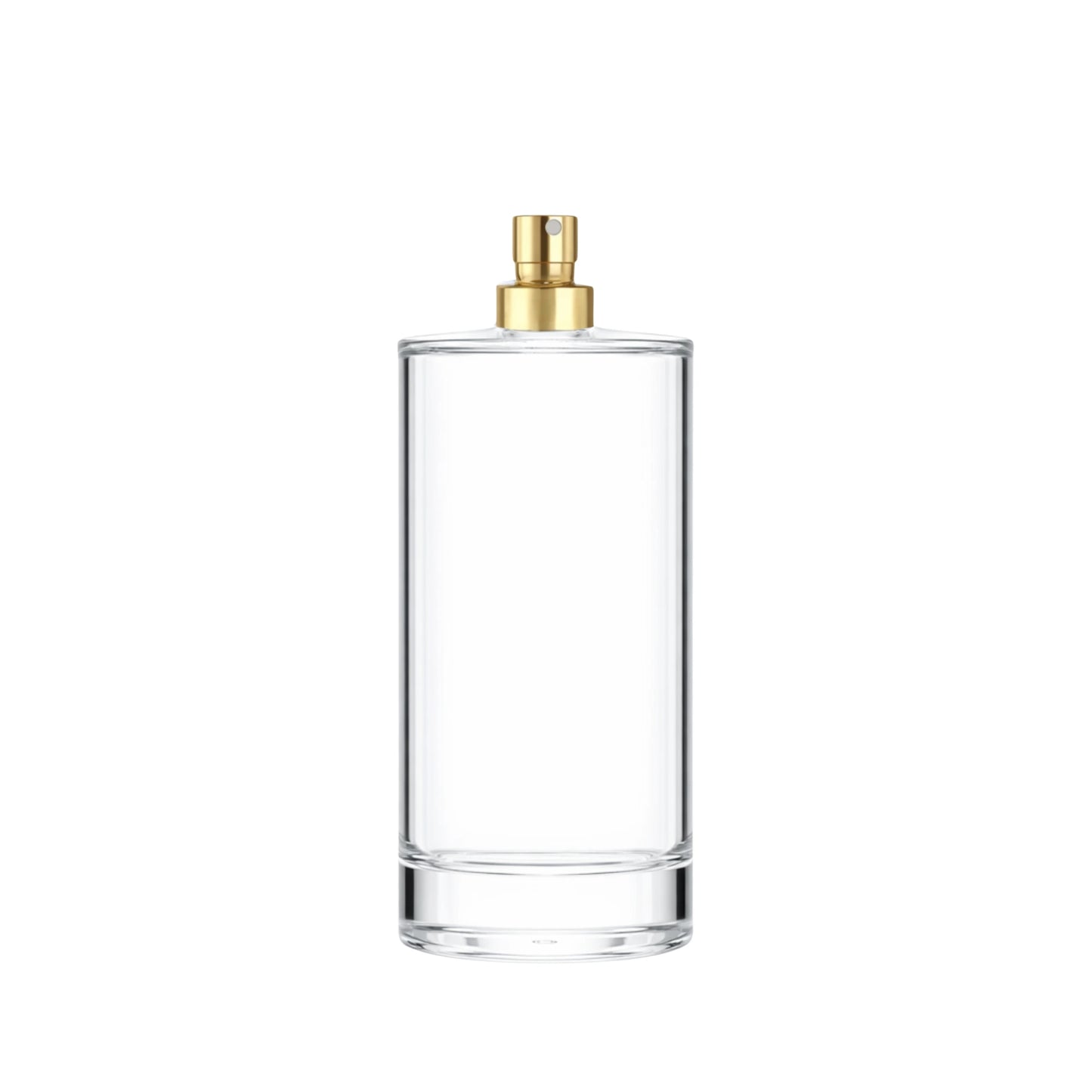 100ml Charlotte glass bottle with gold atomiser