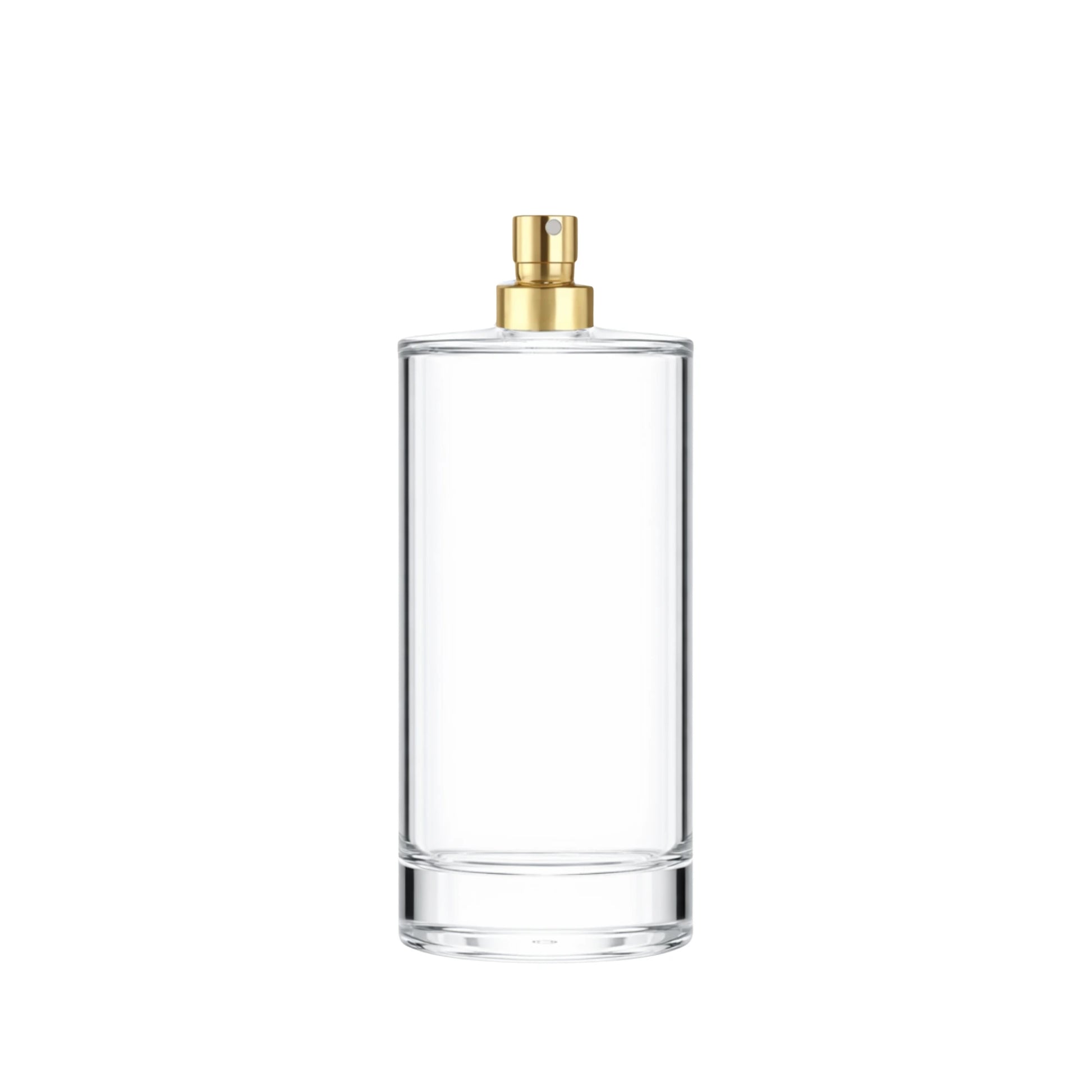 100ml Charlotte glass bottle with gold atomiser