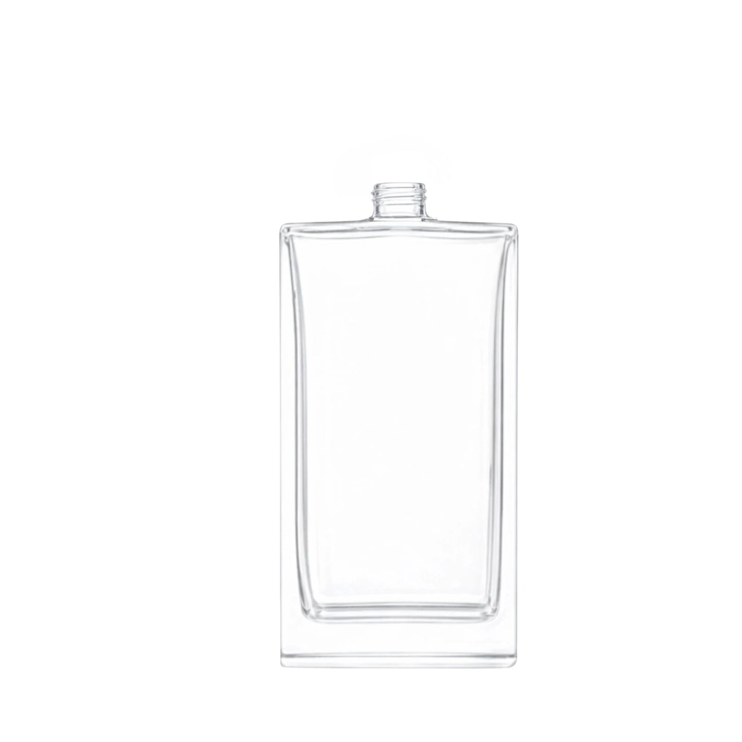 100ml Clayton Clear Square Glass Bottle