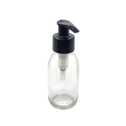 100ml Alpha/Sirop Clear Round Glass Bottle