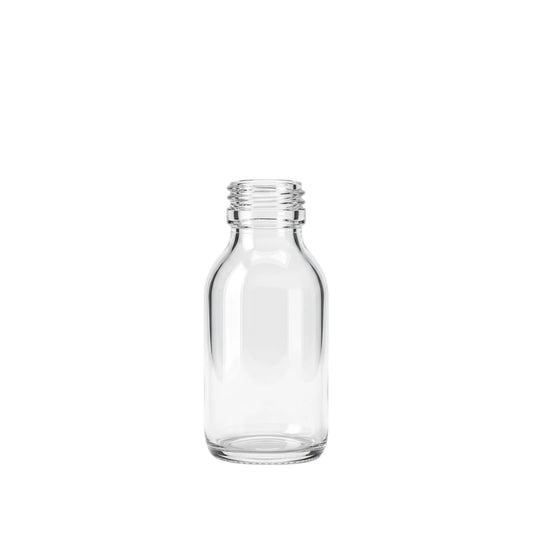 100ml Clear Alpha Glass Bottle