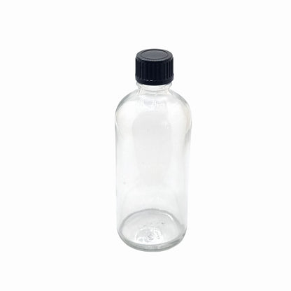 100ml Dropper Clear Round Glass Bottle