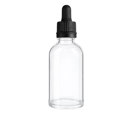 100ml Dropper Clear Round Glass Bottle