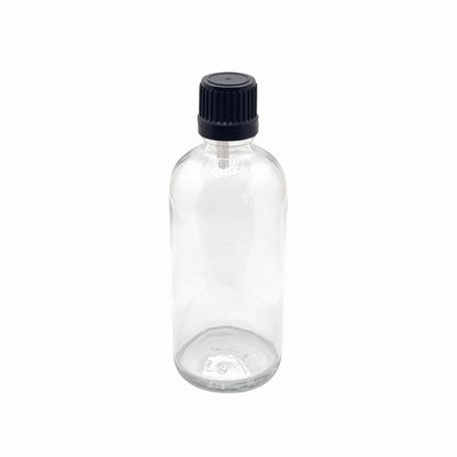 100ml Dropper Clear Round Glass Bottle