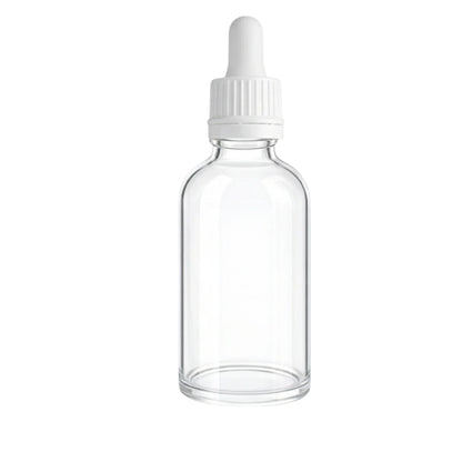100ml Dropper Clear Round Glass Bottle