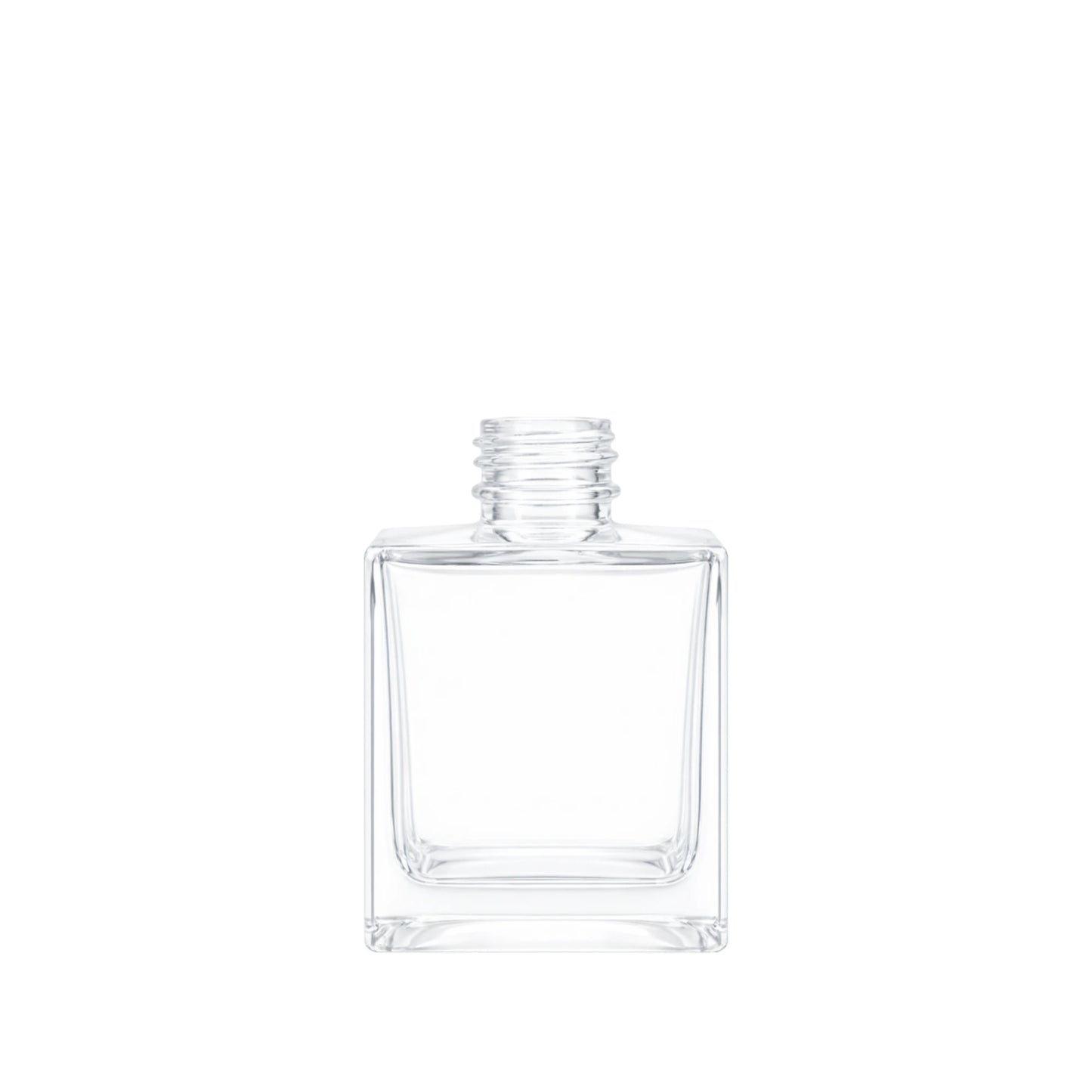 100ml Cube Clear Square Glass Diffuser Bottle