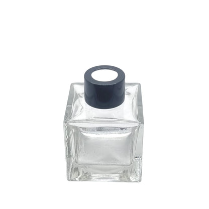 100ml Cube Clear Square Glass Diffuser Bottle