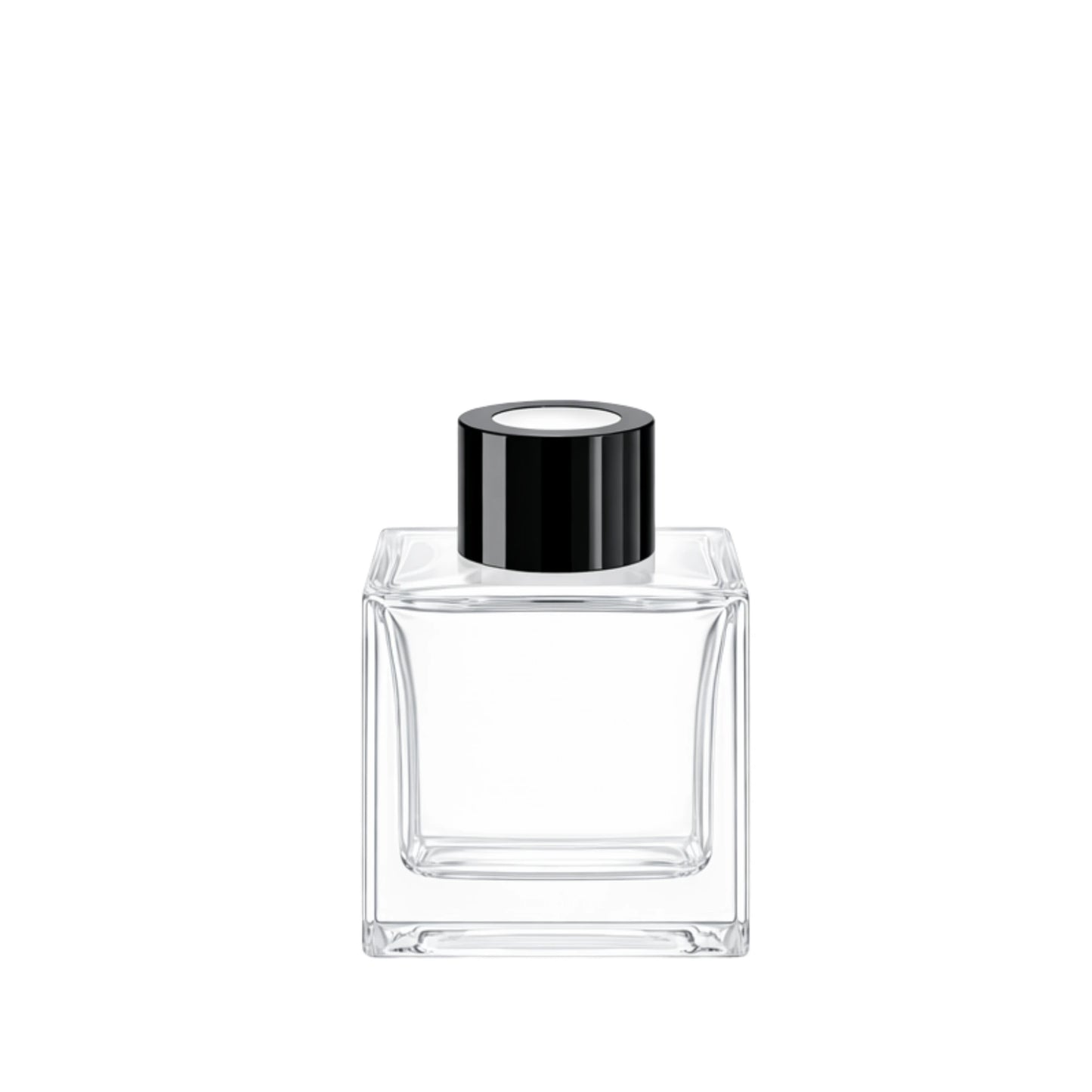 100ml Cube Clear Square Glass Diffuser Bottle