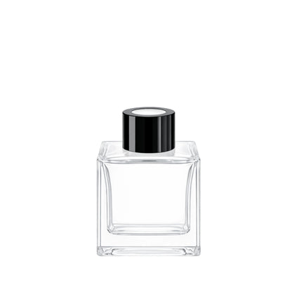 100ml Cube Clear Square Glass Diffuser Bottle